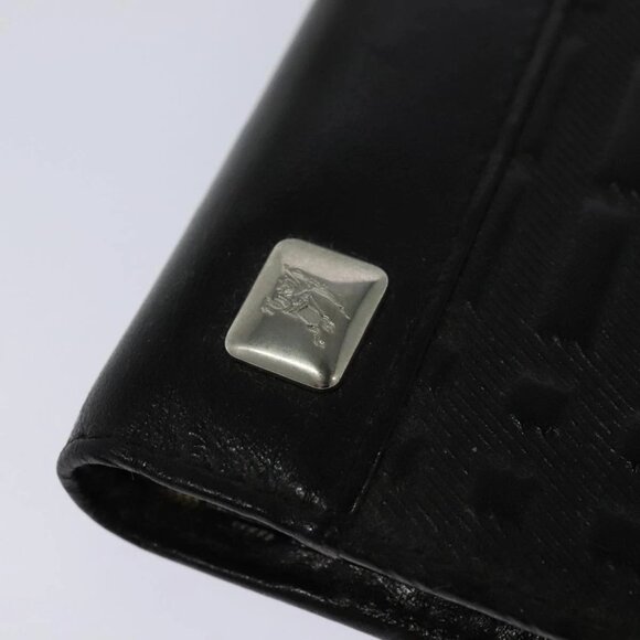 BURBERRY Day Planner Cover Leather Black Auth 108507 - Picture 7 of 16